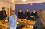 Teismo posėdžius vedė moksleiviai