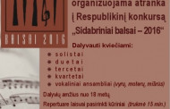 Kultūros centras kviečia dalyvauti solistų ir vokalinių ansamblių konkurso „Sidabriniai balsai - 2016“ atrankoje
