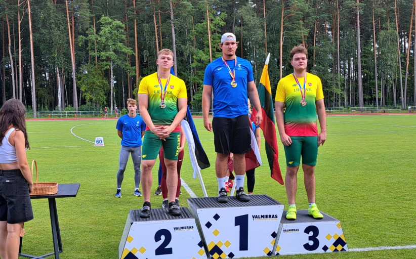 Kūjo metikas M. Rapševičius Baltijos šalių čempionate iškovojo sidabrą