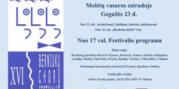 Molėtuose vyks XVI festivalis – akcija „Lietuvos berniukai prieš smurtą ir narkomaniją“