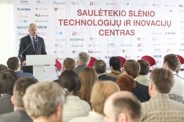 Ūkio ministras E. Gustas: Saulėtekio slėnio technologijų ir inovacijų centras sustiprins Lietuvos pramonės ir mokslo potencialą