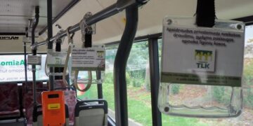 Panevėžio ir Utenos miestų autobusuose – žinutė pacientams