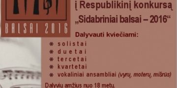 Kultūros centras kviečia dalyvauti solistų ir vokalinių ansamblių konkurso „Sidabriniai balsai – 2016“ atrankoje