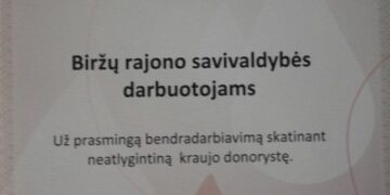 Padėkojo Savivaldybės darbuotojams už dalyvavimą donorystės akcijose