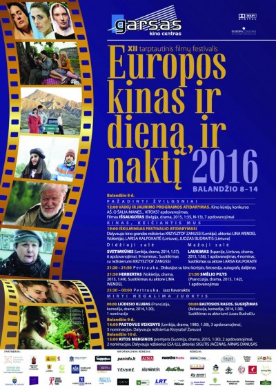 XII-asis tarptautinis filmų festivalis „Europos kinas ir dieną, ir naktį“ – tikro europinio kino dozė visiems metams