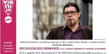 Susitikimas-diskusija su profesoriumi Gintautu Mažeikiu