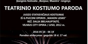 Dailės galerijoje – Juozo Statkevičiaus operai „Manon Lesko“ kurti kostiumai