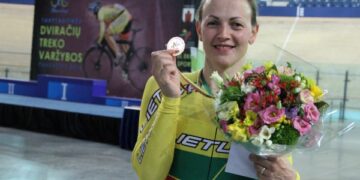Tarptautinėse dviračių treko varžybose Panevėžyje – S.Krupeckaitės pergalė