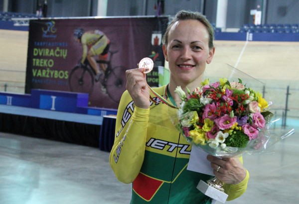 Tarptautinėse dviračių treko varžybose Panevėžyje – S.Krupeckaitės pergalė