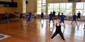 „Lietavos“ žaidėjai lavina… aerobikos žingsnelius