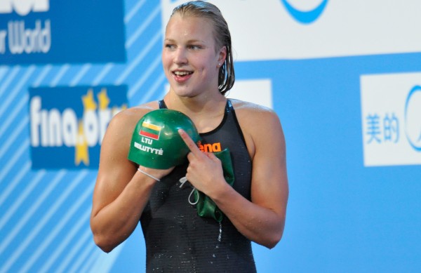 Olimpiados 100 m krūtine rungties finale plaukikė Rūta Meilutytė finišavo septinta