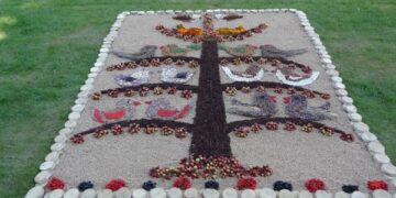 Panevėžio miesto centras pasipuošė rudens gėrybėmis