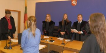 Teismo posėdžius vedė moksleiviai