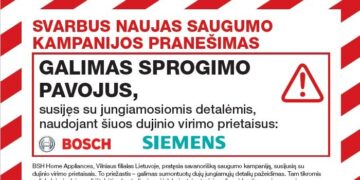 Svarbi informacija turintiems BOSCH ir SIEMENS dujines virykles