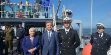 Biržų rajono savivaldybės vadovai dalyvavo žuvusių jūroje pagerbimo ceremonijoje