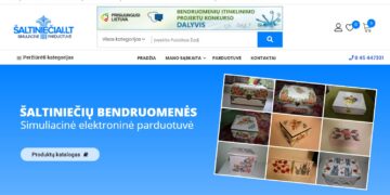 Šaltiniečių bendruomenės simuliacinė elektroninė parduotuvė saltinieciai.lt