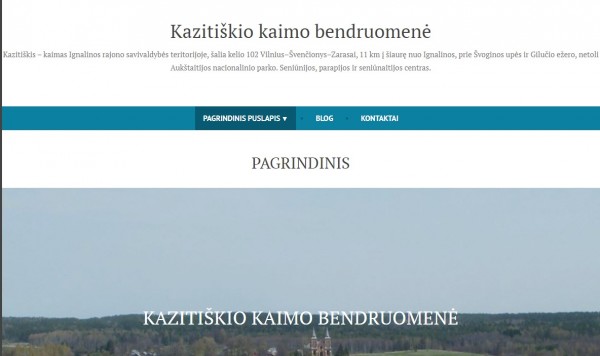 Nauja Kazitiškio kaimo bendruomenės internetinė svetainė padėjo atgaivinti bendruomenės veiklą
