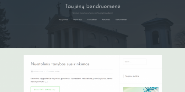 Taujėnų miestelio bendruomenės svetainė taujenubendruomene.lt