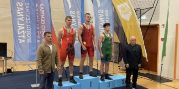 Imtynių turnyre panevėžietis J. Martinonis iškovojo sidabrą