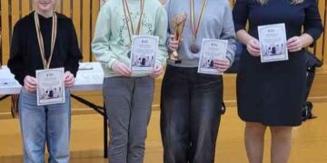 Panevėžio šachmatininkių komanda pasidabino bronza