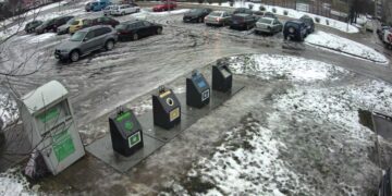 Švenčionyse įrengtos vaizdo stebėjimo kameros prie atliekų konteinerių