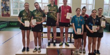 S. Morkūnaitei su porininke – Lietuvos stalo teniso čempionato sidabras