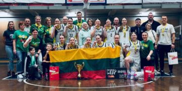 Panevėžio sporto centro ugdytinės su šalies rinktine tapo EGBL U18 čempionėmis