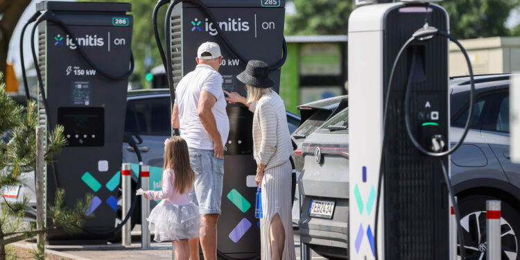 Ignitis ON įkrovimo parkas Palangoje