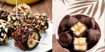 Ir skanu, ir sveika – lengvai pasigaminkite šokoladinių bananų batonėlių