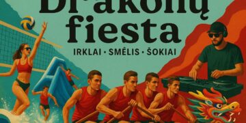 Birželio 28 d. Ukmergė kvies į sporto ir muzikos festivalį „Drakonų fiesta 2025“