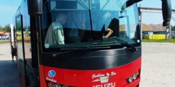Maršrutinis autobusas Zarasai-Klaipėda sustoja ir Rokiškyje