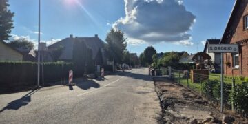 Biržų mieste vykdomi gatvių kapitalinio remonto darbai