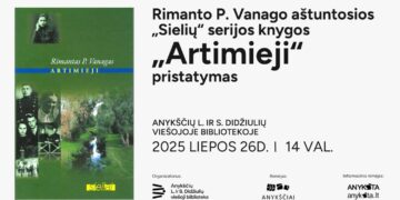 Anykščiuose: R. P. Vanago knygos „Artimieji“ pristatymas