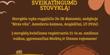 Rugpjūčio 24-28 dienomis kviečiame į nemokamą vaikų stovyklą