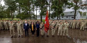 Radviliškio rajono vadovai dalyvavo iškilmingame renginyje Linkaičiuose