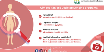 Gimdos kaklelio vėžio prevencinė programa užkerta kelią vėžiui išsivystyti