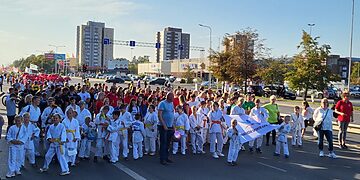 Panevėžio sporto centro bendruomenė – aktyvi 522-jo Panevėžio gimtadienio dalyvė