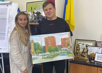 Ukrainiečius pasiekė simbolinė dovana iš Visagino