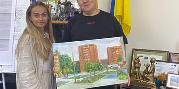 Ukrainiečius pasiekė simbolinė dovana iš Visagino