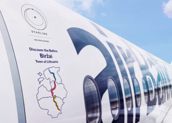 „airBaltic“ savo lėktuvą pavadino Biržų vardu