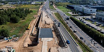 Automagistralėje A2 (Vilnius–Panevėžys), ties Tarande | Via Lietuva