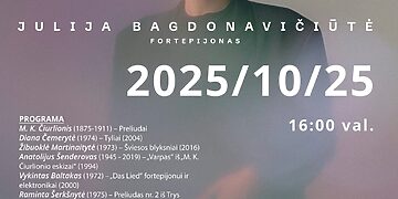 Debiutinio pianistės Julijos Bagdonavičiūtės albumo „Srautas“ pristatymo koncertas Anykščiuose