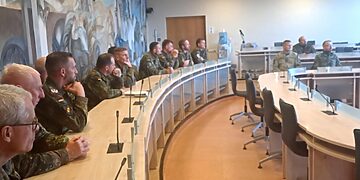 Utenoje susitikimas su Vokietijos karinės inžinerijos pajėgumų kariais