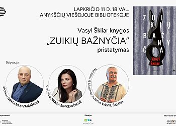 V. Škliar knygos „Zuikių bažnyčia“ pristatymas