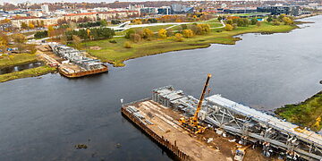 Kaune statomi trys nauji tiltai ir viadukas