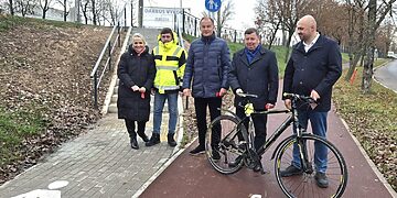 Kėdainiuose atidarytas naujas pėsčiųjų ir dviračių takas