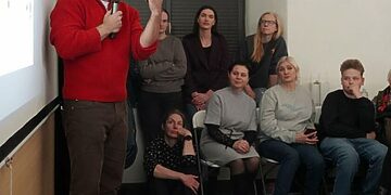 Kupiškėnai susitiko su gamtos fotografu Mariumi Čepuliu