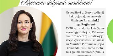 Pakruojo rajone lankysis Ministrė Pirmininkė Inga Ruginienė