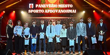Pagerbti geriausi 2025 metų Panevėžio sporto centro ugdytiniai, jų treneriai