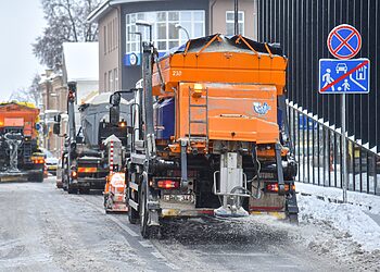 Panevėžyje sniego valymo darbai vykdomi maksimaliu pajėgumu